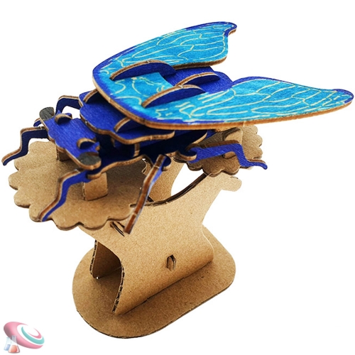매미 모양 나무곤충퍼즐 DIY입체조립키트 19pcs