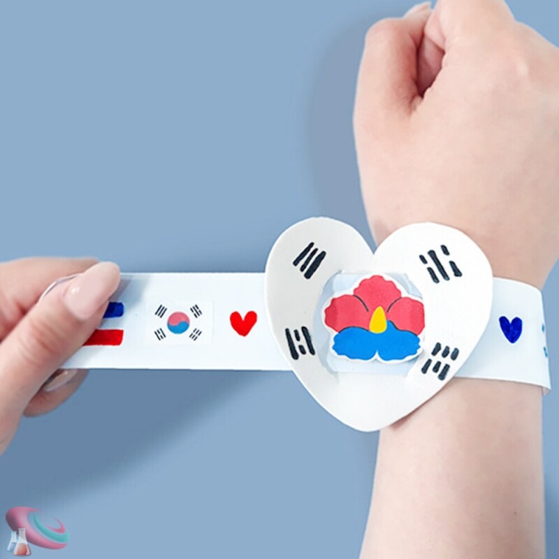 태극기 색칠하기 요술팔찌 6인용