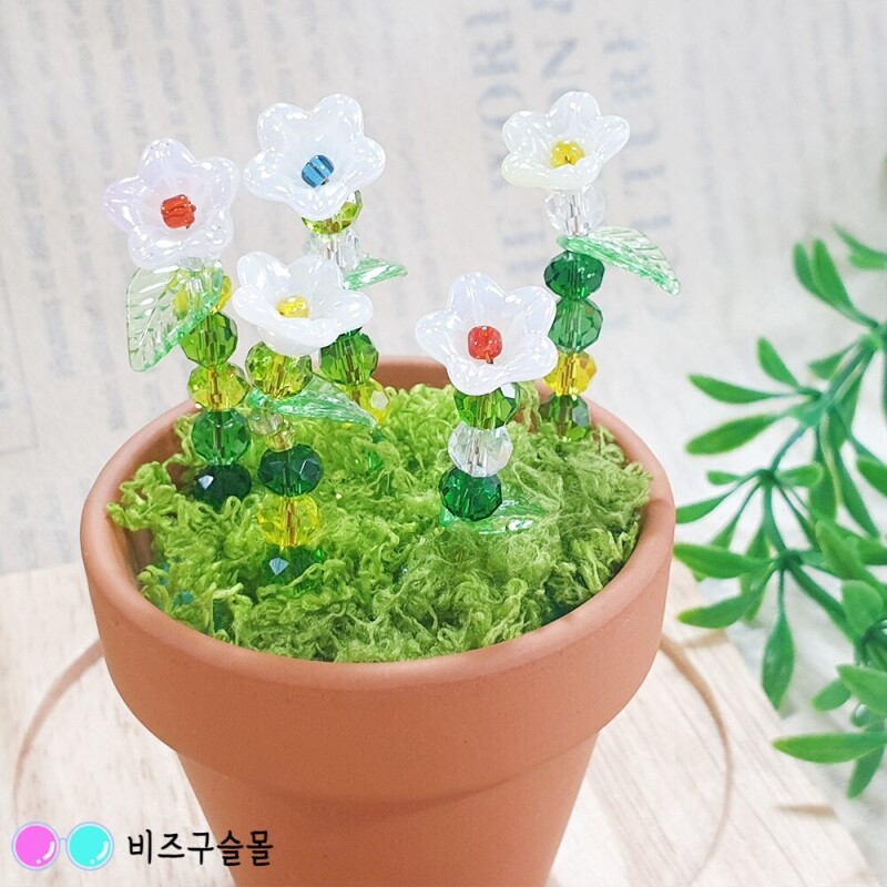 비즈식물 만들기 키트 무궁화꽃 비즈식물재료 플랜테리어