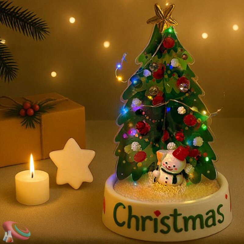 돔형 크리스마스 트리 와이어LED 조명등 만들기 2세트