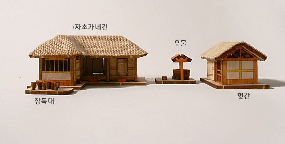 초가ㄱ자네칸 만들기세트 나무조립키트